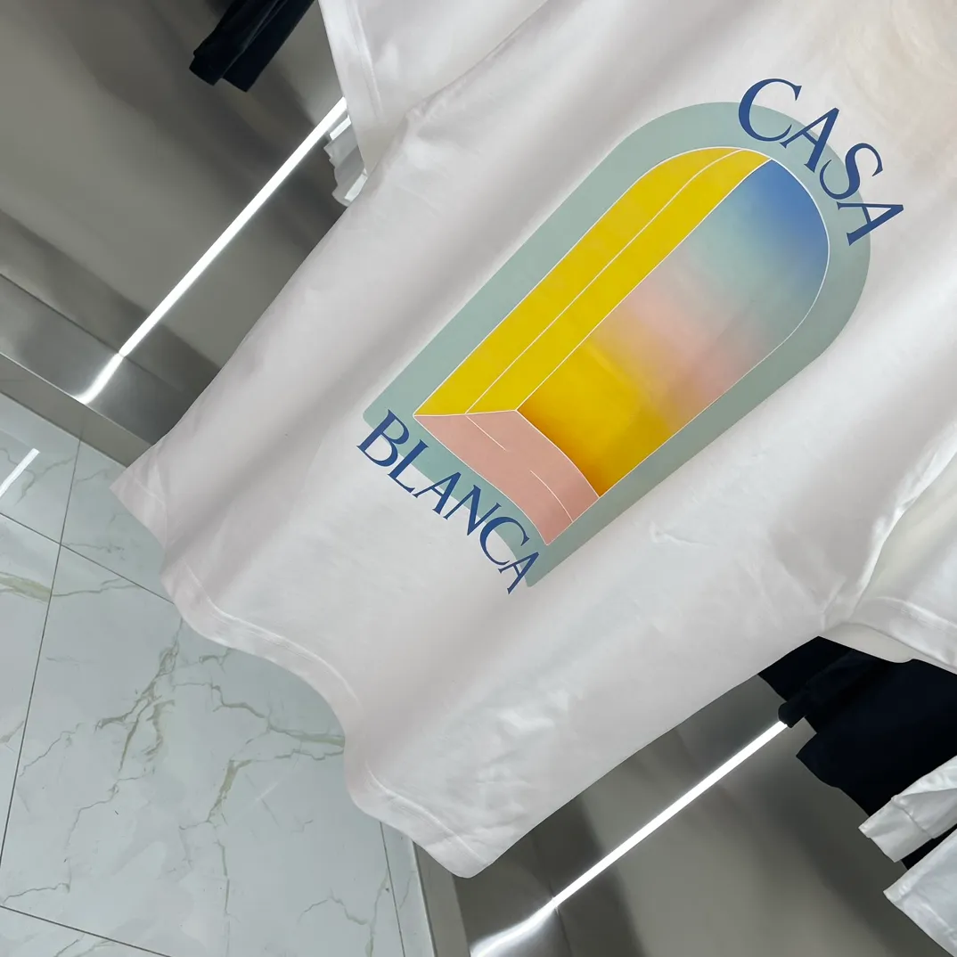 Casablanca Classic Series T ， ， 。 ， Classic ， In Stock ！ ：White Black Size：S M L XL XXL